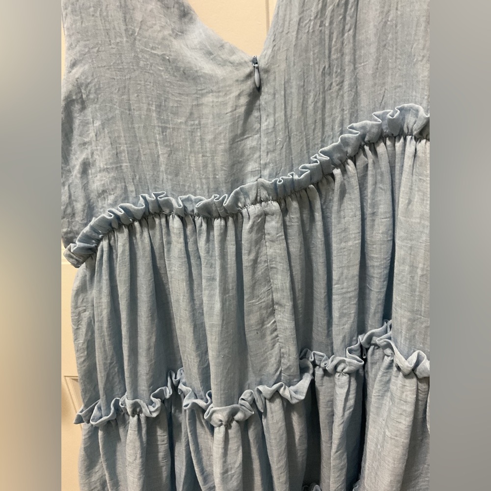 Free the Roses NWT Tiered Tie Shoulder Dress | M - Picture 6 of 9